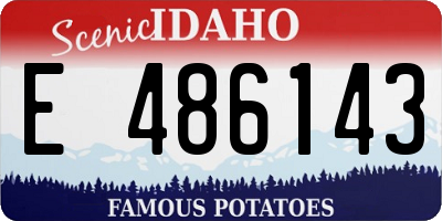 ID license plate E486143