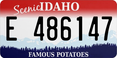 ID license plate E486147