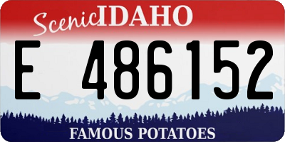 ID license plate E486152