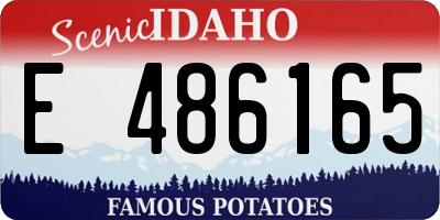 ID license plate E486165