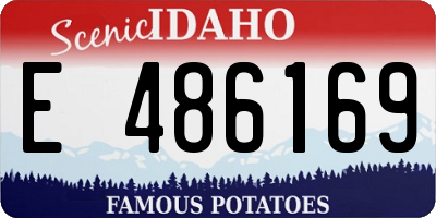 ID license plate E486169