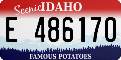 ID license plate E486170