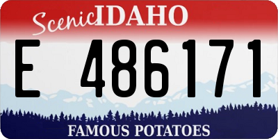ID license plate E486171