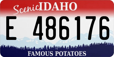 ID license plate E486176