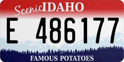 ID license plate E486177