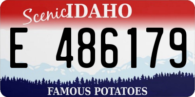 ID license plate E486179
