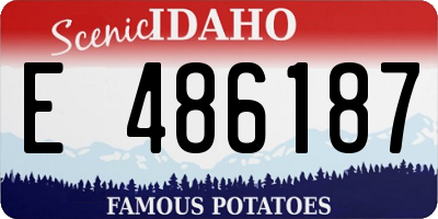 ID license plate E486187