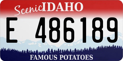 ID license plate E486189