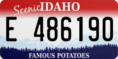 ID license plate E486190