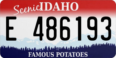 ID license plate E486193