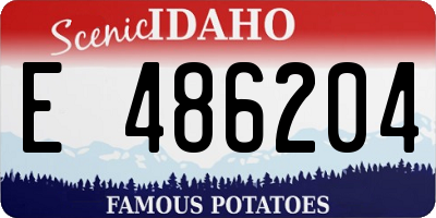 ID license plate E486204