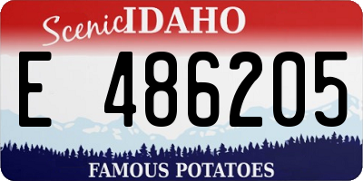 ID license plate E486205