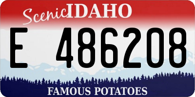 ID license plate E486208