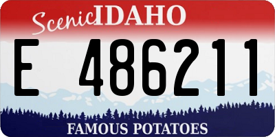 ID license plate E486211