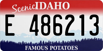 ID license plate E486213