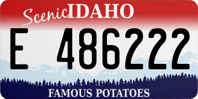 ID license plate E486222