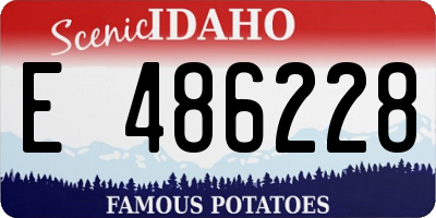 ID license plate E486228