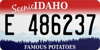 ID license plate E486237
