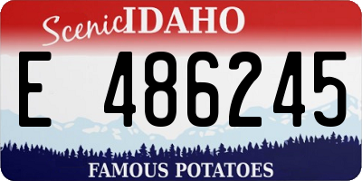 ID license plate E486245
