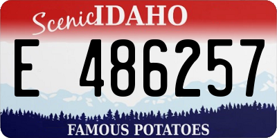 ID license plate E486257