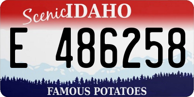 ID license plate E486258