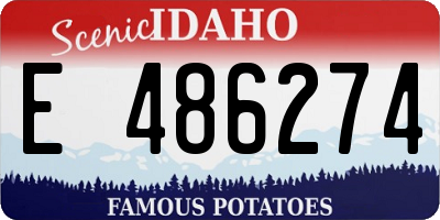 ID license plate E486274