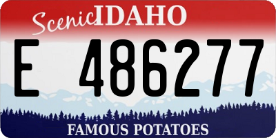 ID license plate E486277