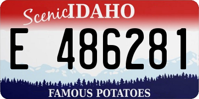 ID license plate E486281