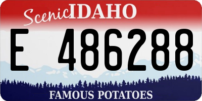 ID license plate E486288