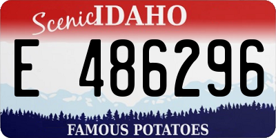 ID license plate E486296
