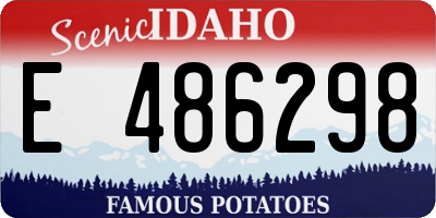 ID license plate E486298