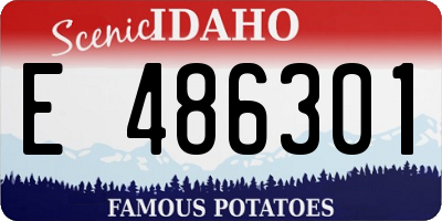 ID license plate E486301