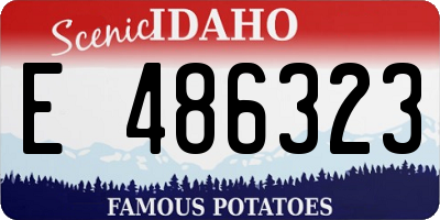 ID license plate E486323