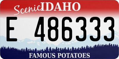 ID license plate E486333