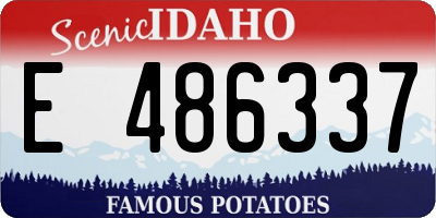 ID license plate E486337