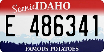 ID license plate E486341