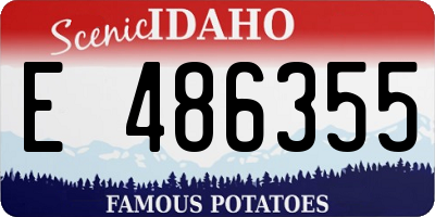 ID license plate E486355