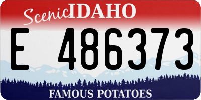 ID license plate E486373