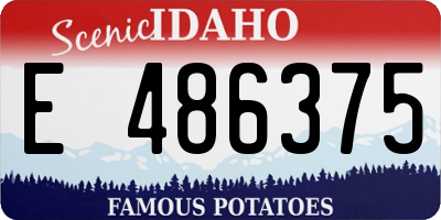 ID license plate E486375