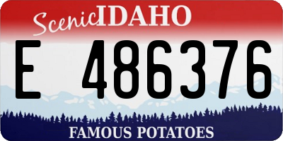 ID license plate E486376