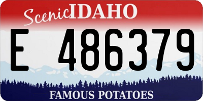 ID license plate E486379