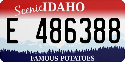 ID license plate E486388