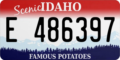 ID license plate E486397