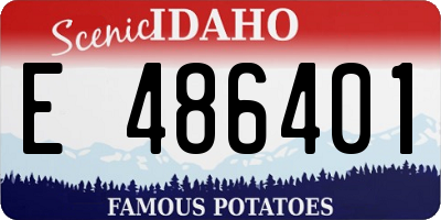 ID license plate E486401
