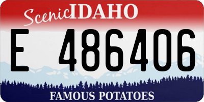 ID license plate E486406