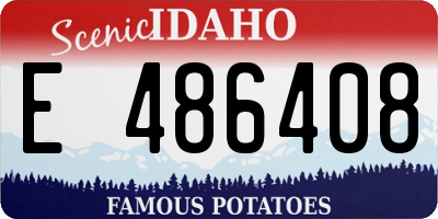 ID license plate E486408