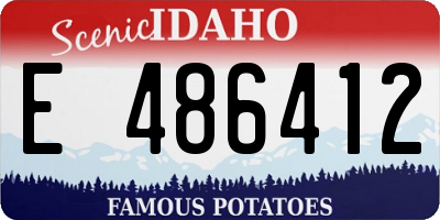 ID license plate E486412