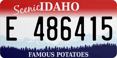 ID license plate E486415