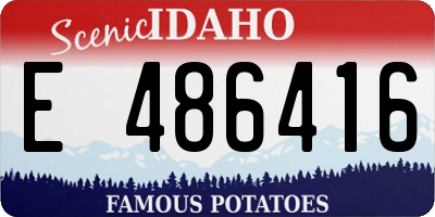 ID license plate E486416