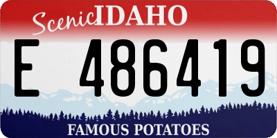 ID license plate E486419